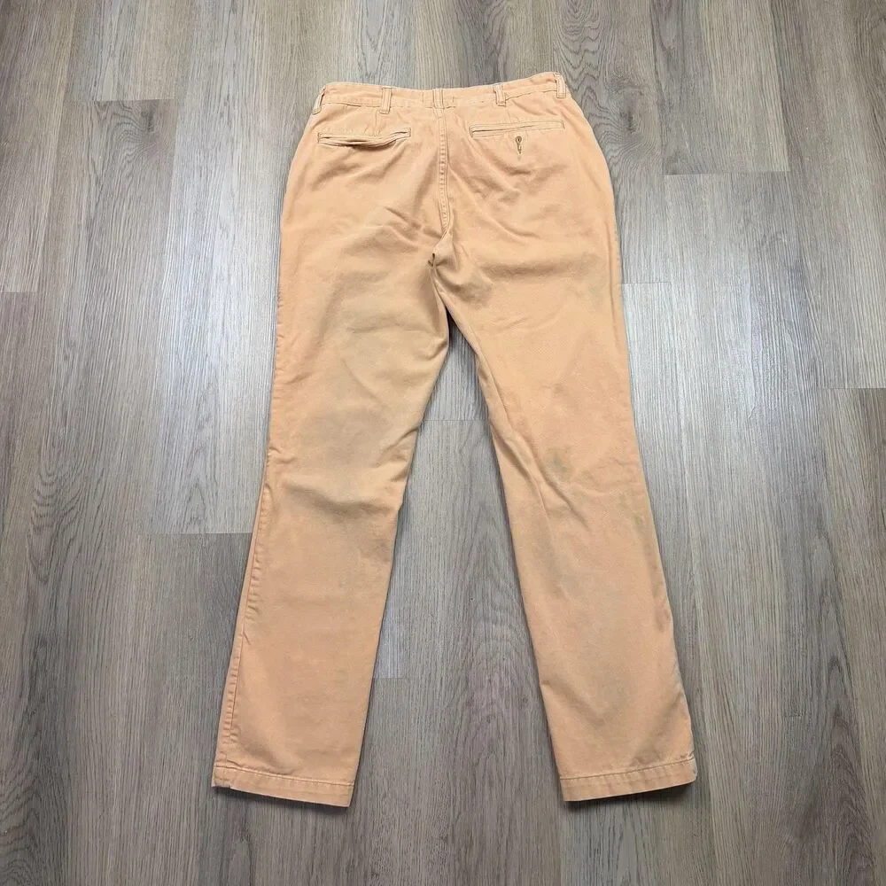 Taylor Stitch Pants Mens 31 Beige Foundation Canvas Chino Straight Leg Casual